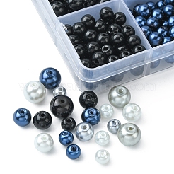460Pcs 12 Style Glass Pearl Beads&nbsp;HY-FS0001-07