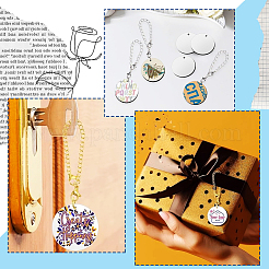 Wood Flat Round Blank Cup Charms&nbsp;DIY-SP0001-49