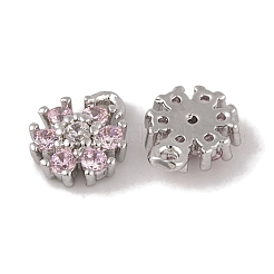 Brass Micro Pave Cubic Zirconia Charms&nbsp;KK-L212-17P