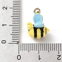 Alloy Enamel Pendants&nbsp;LS-AL-CBA02ED-06G-A