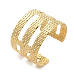 Ion Plating(IP) 304 Stainless Steel Cuff Bangles for Women&nbsp;BJEW-M045-01G