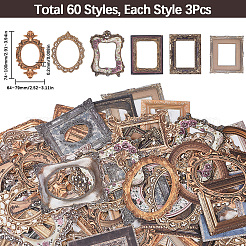 6 Sets 6 Styles Hollow Border Paper Scrapbook Stickers&nbsp;DIY-SP0002-64