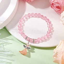 Transparent Plastic Beaded Stretch Bracelets for Children&nbsp;BJEW-JB11507