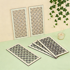Plywood Air Vent Cover for Wall or Ceiling&nbsp;AJEW-WH0817-007A