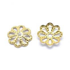 Brass Bead Caps&nbsp;KK-G319-02C-RS
