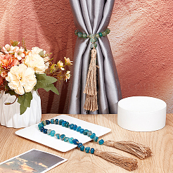 2Pcs Natural Agate Hand Knotted Garland Modern Farmhouse Rustic Table Home Decor&nbsp;HJEW-PH01987-01