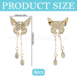 Alloy Rhinestone Brooches&nbsp;JEWB-WH0039-79G