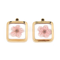 304 Stainless Steel Epoxy Resin Pendants&nbsp;STAS-T072-36