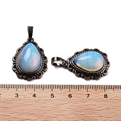 Synthetic Opalite Teardrop Pendants&nbsp;G-K363-01R-06
