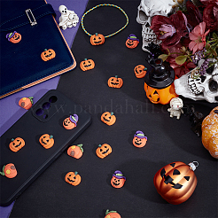 55Pcs 3 Styles Pumpkin Resin Cabochons&nbsp;RESI-OC0001-71