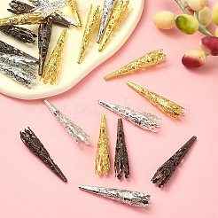 50Pcs 4 Colors Iron Bead Caps&nbsp;IFIN-YW0003-16