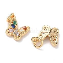 SHEGRACE Brass Pave Clear Cubic Zirconia Pendants&nbsp;XGRQ3Q159-628G-A