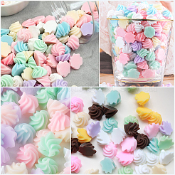 112Pcs 8 Colors Opaque Resin Cabochons&nbsp;RESI-SC0006-95