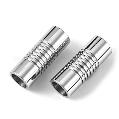 Tarnish Resistant 304 Stainless Steel Magnetic Clasps with Glue-in Ends&nbsp;STAS-R063-09