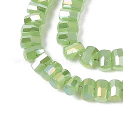 Electroplate Imitation Jade Glass Beads Strands&nbsp;EGLA-N022-09A-D02