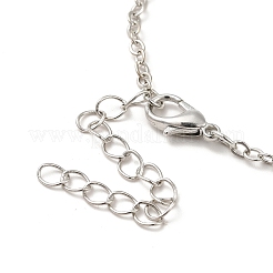 Glass Heart with Cloud Pendant Necklace&nbsp;LS-NJEW-H165-01G