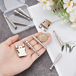 8Pcs 2 Styles Alloy Cord Ends&nbsp;FIND-NB0006-89P