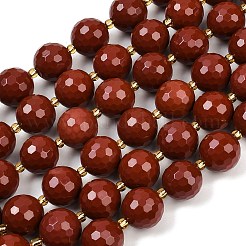 Natural Red Jasper Beads Strands&nbsp;G-C249-A10-16mm