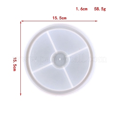 Flat Round Food Grade Silicone Incense Holder Molds&nbsp;SIMO-PW0006-048