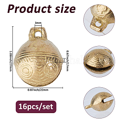 Brass Bell Pendants&nbsp;KKB-FH0001-01B