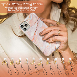 20Pcs 10 Style Alloy Mobile Straps&nbsp;HJEW-OC00113