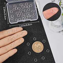 50Pcs 925 Sterling Silver Open Jump Rings&nbsp;STER-BBC0006-18C