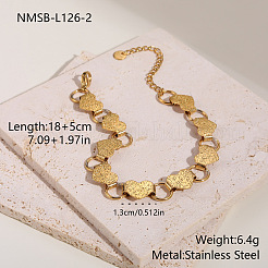 304 Stainless Steel Link Chain Bracelets&nbsp;WG2CD65-02
