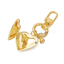 2Pcs 2 Colors 316 Stainless Steel Heart Locket Pendant Decorations&nbsp;HJEW-JM02391