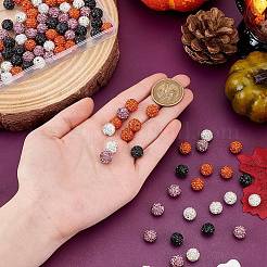 120Pcs 4 Colors Pave Disco Ball Beads&nbsp;RB-PH0001-58