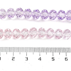 Transparent Painted Glass Beads Strands&nbsp;DGLA-A034-T6mm-A05