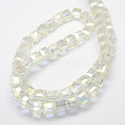 Pearl Luster Plated Crystal Glass Beads Strands&nbsp;EGLA-F016-B05