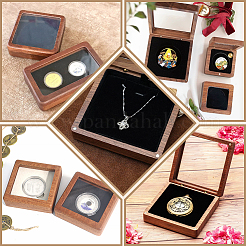 Wood Commemorative Coin Boxes&nbsp;AJEW-WH0596-030B-01