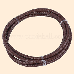 Braided Leather Cord with Core&nbsp;WL-CL0001-01D