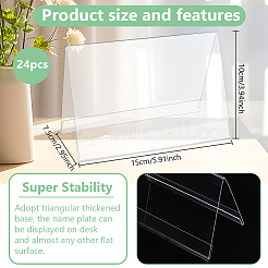 Name Plastic Table Top Display Stand&nbsp;ODIS-WH0070-86B