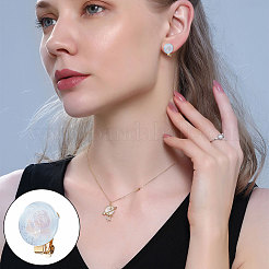 20Pcs Ion Plating(IP) 304 Stainless Steel Clip-on Earring Settings&nbsp;STAS-UN0044-04