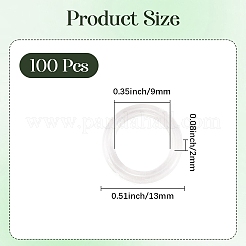 100Pcs Plastic Linking Rings&nbsp;KY-CN0001-01A