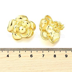 Brass Stud Earrings for Women&nbsp;LS-EJEW-F365-03LG