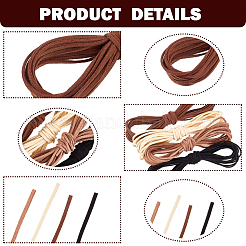 8 Bundles 4 Colors Flat Faux Suede Cord&nbsp;LW-CL0001-03A