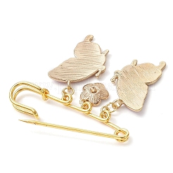Butterfly & Flower Charm Alloy Enamel Brooches for Women&nbsp;JEWB-BR00144