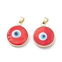 Handmade Evil Eye Lampwork Pendants&nbsp;LAMP-F031-02G