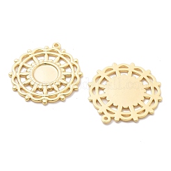Brass Pendants Cabochon Settings&nbsp;KK-B134-20G