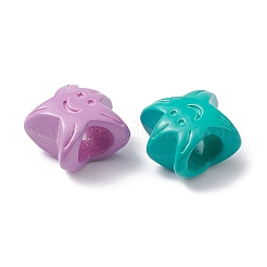 Spray Painted Alloy Beads&nbsp;PALLOY-YW0001-60