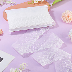 15 Yards Flower Pattern Embroidery Polyester Ribbon&nbsp;OCOR-TA0003-46