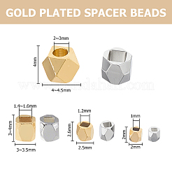 130Pcs 8 Styles Brass Spacer Beads&nbsp;KK-HS0015-67