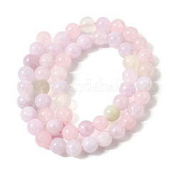 Natural New Jade & Rose Quartz & Dyed White Jade Beads Strands&nbsp;GG-CBA3BF1-A01-8mm