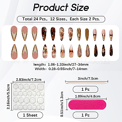 1 Bag ABS Plastic Press On False Nails&nbsp;MRMJ-CP0001-61