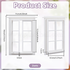 2Pcs PLA Window Miniature Ornaments&nbsp;DIY-OC0015-82