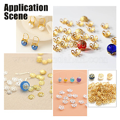 600Pcs 12 Style Iron Bead Caps&nbsp;IFIN-AR0001-30