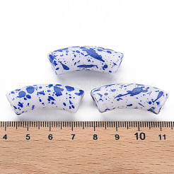 Opaque Spray Painted Acrylic Beads&nbsp;MACR-S372-001F-B05