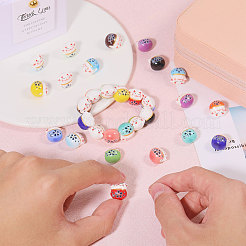 30Pcs 15 Colors Handmade Porcelain Beads&nbsp;PORC-CA0001-20